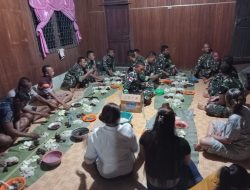 Satuan Yon Armed 16/ Tumbak Kaputing Makan Malam Bersama Masyarakat