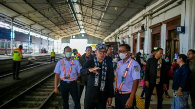 Cek Kondisi Stasiun Bogor, Bima Arya : Jaga Keamanan, Ketertiban Dan Kebersihan