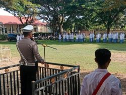 Satlantas Polres Pidie Jaya Gelar Sosialisasi Tertib Berlalu Lintas di Sekolah
