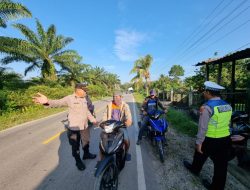 Polres Landak Sosialisasikan Tilang Manual
