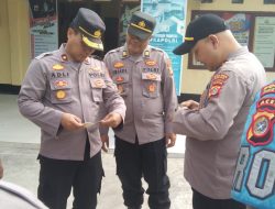 Waka Polres Pidie Jaya Kunjungi Polsek Jajaran dalam rangka penegakan disiplin