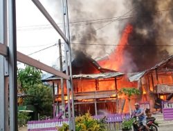 Sijago merah mengamuk, Lima Unit Rumah Panggung di Tosewo Takkalalla Hangus Dilalap