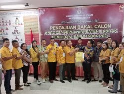 Partai Hanura Pertama Ajukan Bacaleg ke KPU Landak