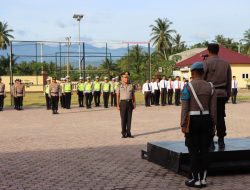Kapolres Pimpin Kenaikan pangkat pengabdian