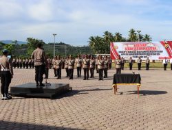 Kapolres Pidie Jaya Pimpin Upacara Sertijab Kabag Ops, Kabag Log, Kasat dan Kapolsek