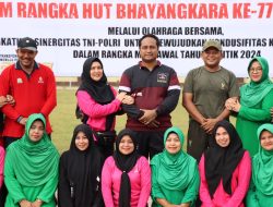 Olah Raga Bersama TNI-Polri Serta Stakeholder Dalam Rangka Hari Bhayangkara ke-77
