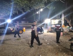 Rangkaian kegiatan HUTt Bhayangkara Ke 77 Pij  * Antisipasi Gangguan Kamtibmas Personil Sat Samapta Laksanakan Patroli Malam