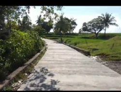 Pekerjaan Jalanan Rabat Beton di Dua Desa Terlaksana, Masyarakat Bisa meningkatkan Penghasilan Pertanian