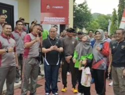 Meriahkan HUT Bhayangkara ke 77, Polres Wajo Gelar Olahraga Bersama