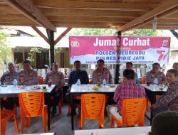 Jum’at curhat Bersama Kapolres Pidie Jaya Dikecamatan Meureudu