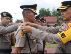Kapolres Bengkayang Pimpin Upacara Kenaikan Pangkat