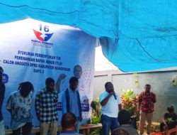 Ketua DPW Partai Perindo kukuhkan Caleg DPRD Kabupaten Manokwari Dapil 2, Abner Itlay