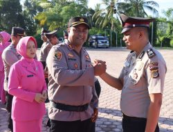 Kapolres Pidie Jaya Pimpin Upacara Kenaikan Pangkat