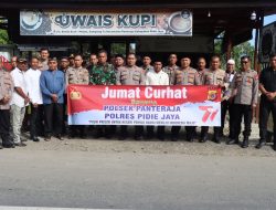 Jum’at Curhat Bersama Waka Polres Pijay Di Kecamatan Panteraja