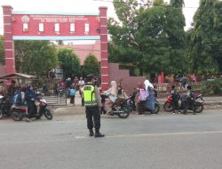 Cegah Laka Lantas Personil Polres dan Polsek Jajaran Polres Pidie Jaya Rutin Mengaturnya