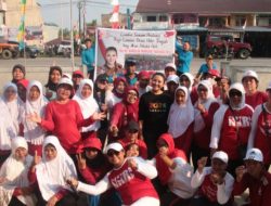 Karolin Buka Lomba Senam Lansia Desa Hilir Tengah