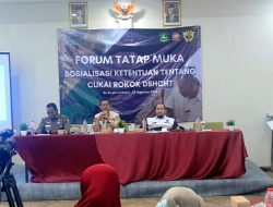 Melalui Forum Tatap Muka, Satpol PP Sumenep Gelar Sosialisasi Ketentuan Cukai Rokok
