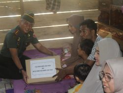 Beri Dukungan Moril, Dandim 1406/Wajo Beserta Persit Kunjungi Bayi Penderita Hidrosefalus