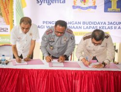 Kadin Donggala, Syngenta dan Lapas, Latih Serta Buat Kebun Percontohan Warga Binaan budidaya jagung