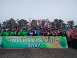 Kesebelasan U 17 Kecamatan Sekampung Lampung Timur Raih Juara Pertama pada Kompetisi Bupati Cup 2023