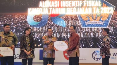 Pj. Bupati Bireuen Aulia Sofyan Ph.D, Terima Penghargaan Dari Mendagri