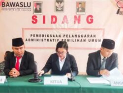 Pelanggaran Administratif, Bawaslu Nias Selatan Tegur KPU Nias Selatan.
