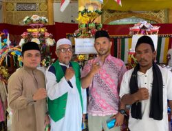 Bendera Palestina Diselipkan di Balai Hias Acara Peringatan maulid Nabi di Desa Subultim