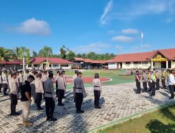 Apel Pagi, Kapolres Landak Ajak Anggotanya Netral Dalam Menghadapi Pemilu 2024