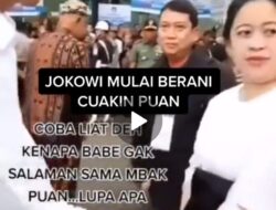 Beredar Video TikTok, Presiden Jokowi Tidak Bersalaman dengan Ketua DPR Puan Maharani