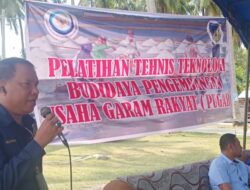 Program Wabup Bersama Diskan Donggala Kembangkan Tambak Garam
