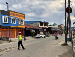 Sat Lantas Polres Nias Selatan Atur Pos Padat Di Kota Telukdalam