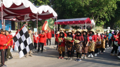 Semarak HKN 2023, Bupati Sumenep Gelar JJS dan Senam