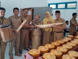 Kadis Disdikbud Donggala Serahkan Bantuan Alat Musik