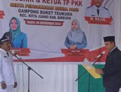 Camat Kota Juang Lantik M Rajul Keuchik Gampong Buket Teukuh
