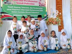 TK PAUD ZAMZAM Geudong-Geudong Gelar Maulid serta Galang Dana untuk Palestina