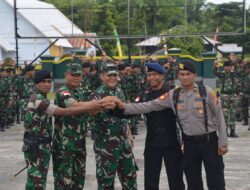 Kodim 1710/Mimika Terima Kunjungan Kerja Tim Pengawasan Pengamanan Pemilu 2024