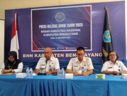 BNN Kabupaten Bengkayang Menggelar Press Release Akhir Tahun 2023