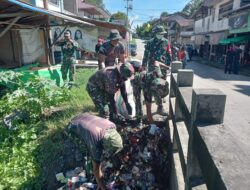 Dandim 1210/ Landak Ajak Masyarakat Darit Jaga Kebersihan Lingkungan