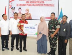 Gubernur Sulteng Serahkan Santunan, Korban Kecelakaan Kerja PT ITSS