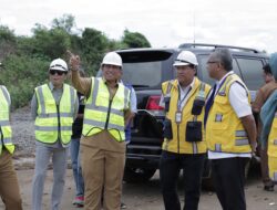 Bersama Kepala BPPW Sulsel, Bupati Wajo Tinjau Pembangunan Intake WTP