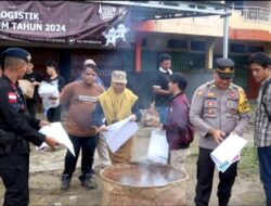 Ribuan Lembar Kelebihan Surat Suara Dimusnahkan