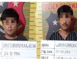 Curi motor di parkiran PDAM Belawan saat korban memancing, 2 lelaki diringkus