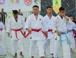 Prestasi Gemilang, Bripda Rezky Risaldi di Internasional Karate Championship Piala Presiden RI-2024