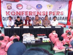 Polda Kalbar Musnahkan Puluhan Kilogram Sabu dan Ribuan Pil Ekstasi