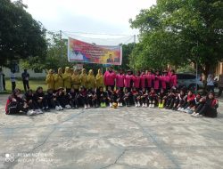 Persit Kodim 0116/Nagan Raya Menang atas Bhayangkari Polres Nagan Raya di Turnamen Voli, Berikut Skornya