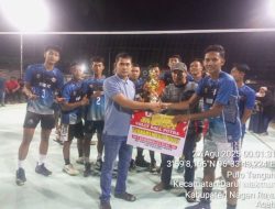 Pertandingan Final Volly Putri Karang Anyar VC Serba Guna