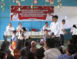 Bupati Karolin Beri Penyuluhan Sikat Gigi bagi Siswa TK di Mandor