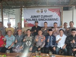 Curhat Jum’at Polres Singkawang Kolaborasi dan Komunikasi Jaga Kamtibmas
