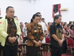 Bupati Karolin Membuka Acara Mapenta dan Muskomcab Pemuda Katolik Landak