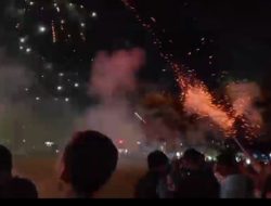Ribuan Warga Padati Titik Keramaian Sambut Tahun Baru 2026 di Jantung Kota Sutra Wajo